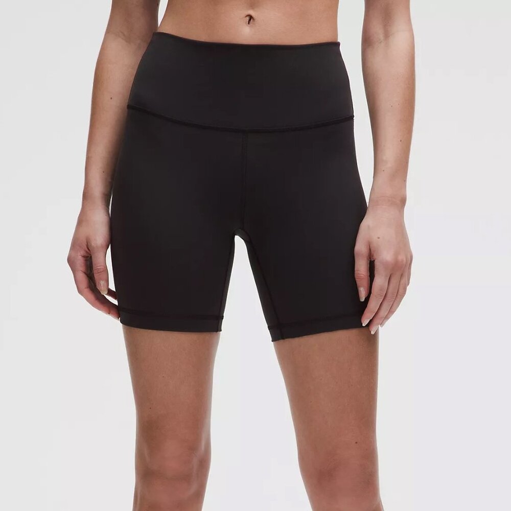 Lululemon Wunder Train High-Rise Biker Shorts 6" - Size 4